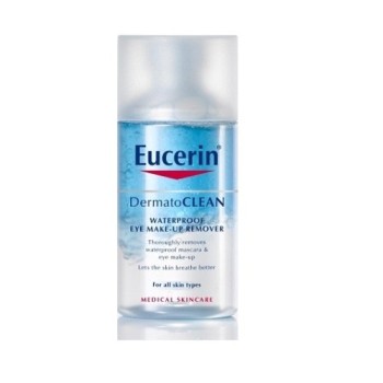 EUCERIN DERMATOCLEAN SREDSTVO ZA SKIDANJE VODOOTPORNE MASKARE I ŠMINKE 125ML